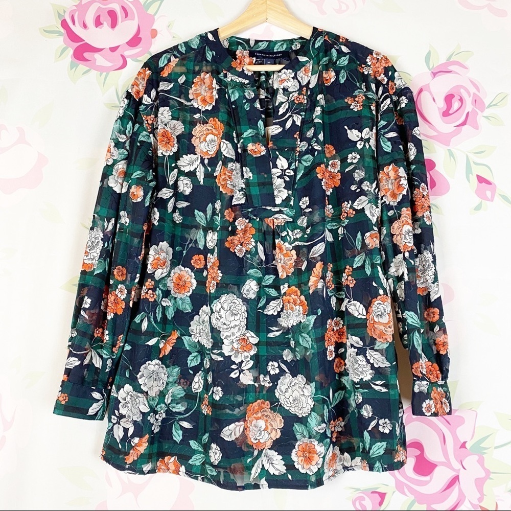 NEW Tommy Hilfiger Urban Folklore Floral Blouse S